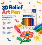 Penne 3D a rilievo – 6 colori vivaci