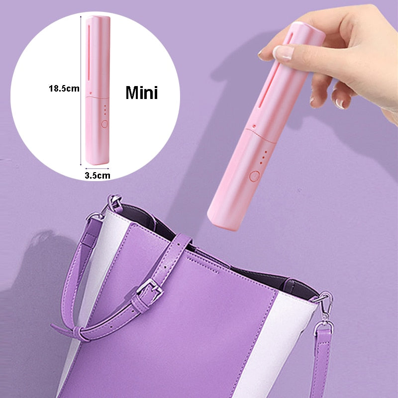 Pettine lisciante riscaldato USB con batteria integrata