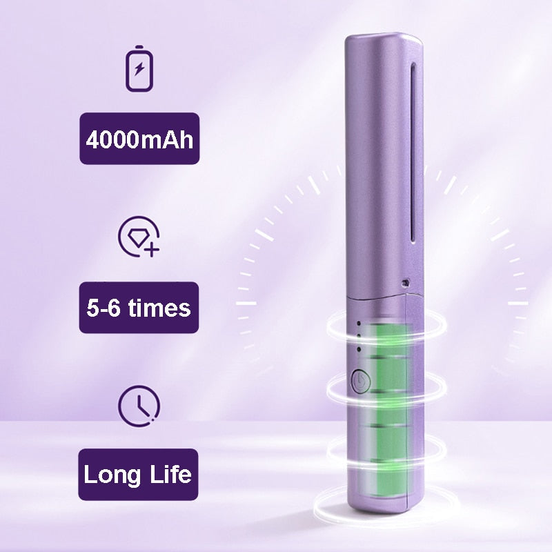 Pettine lisciante riscaldato USB con batteria integrata