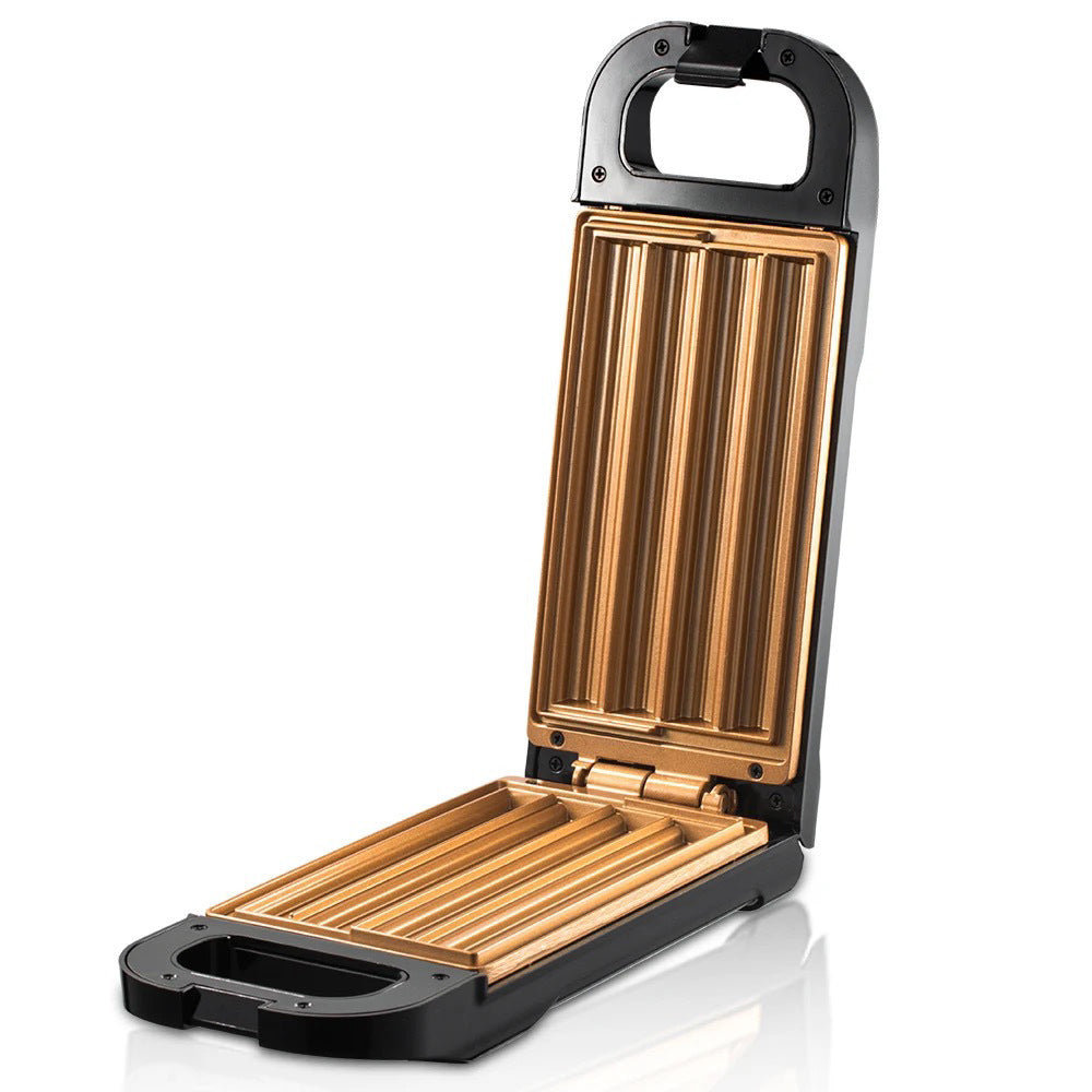 Piastra elettrica antiaderente per panini e grill