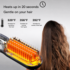 Piastra lisciante | Spazzola lisciante cordless | Styling veloce e capelli lucenti | IonFlex Styler