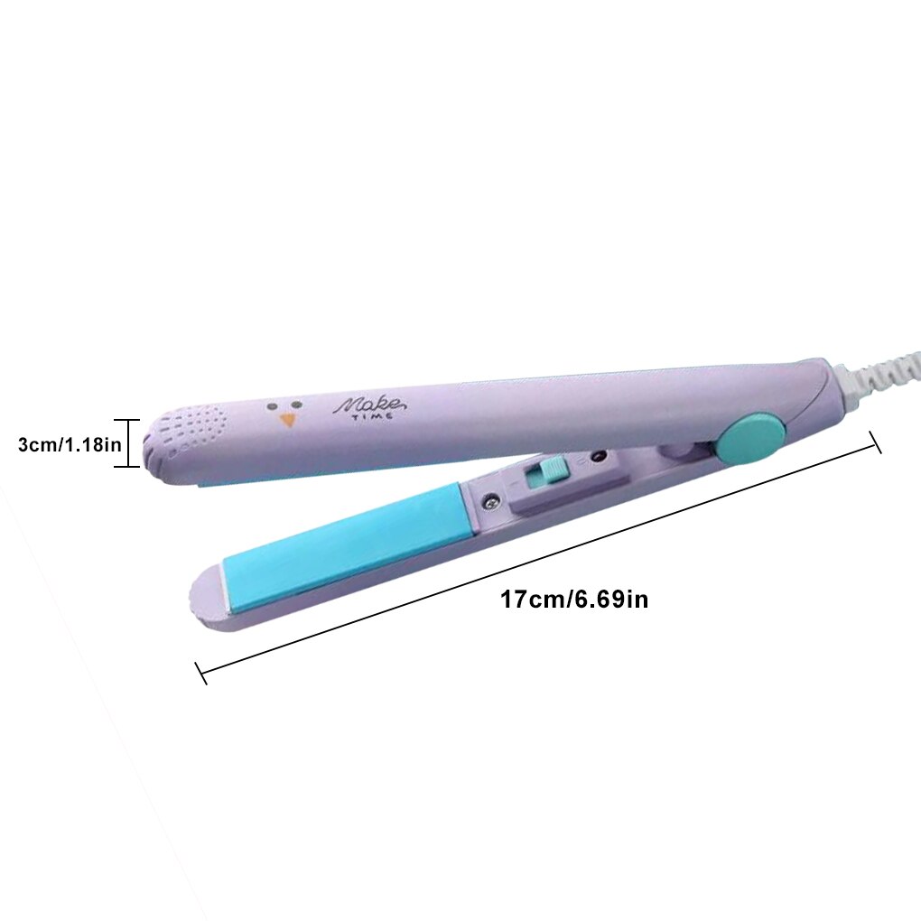 Piastra mini 2 in 1 per capelli