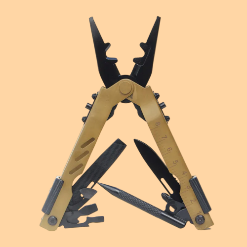 Pinza multiuso pieghevole da campeggio con coltello e attrezzi