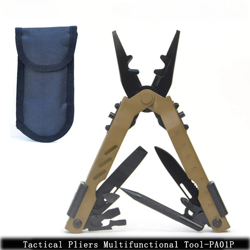 Pinza multiuso pieghevole da campeggio con coltello e attrezzi