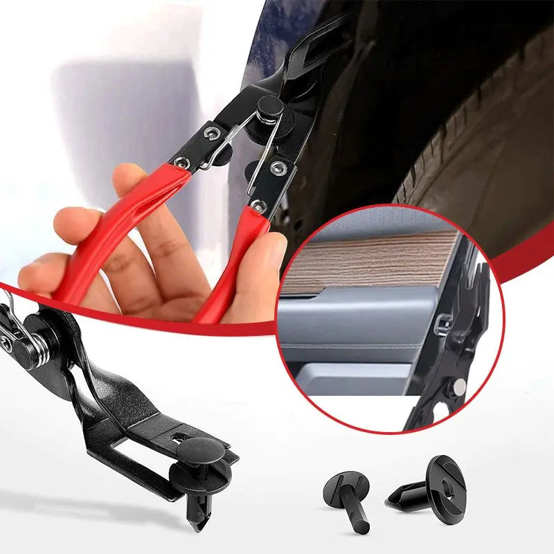 Pinza per rimozione clip e rivetti auto