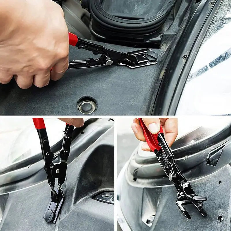 Pinza per rimozione clip e rivetti auto