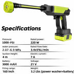 Pistola idropulitrice cordless Falivelli