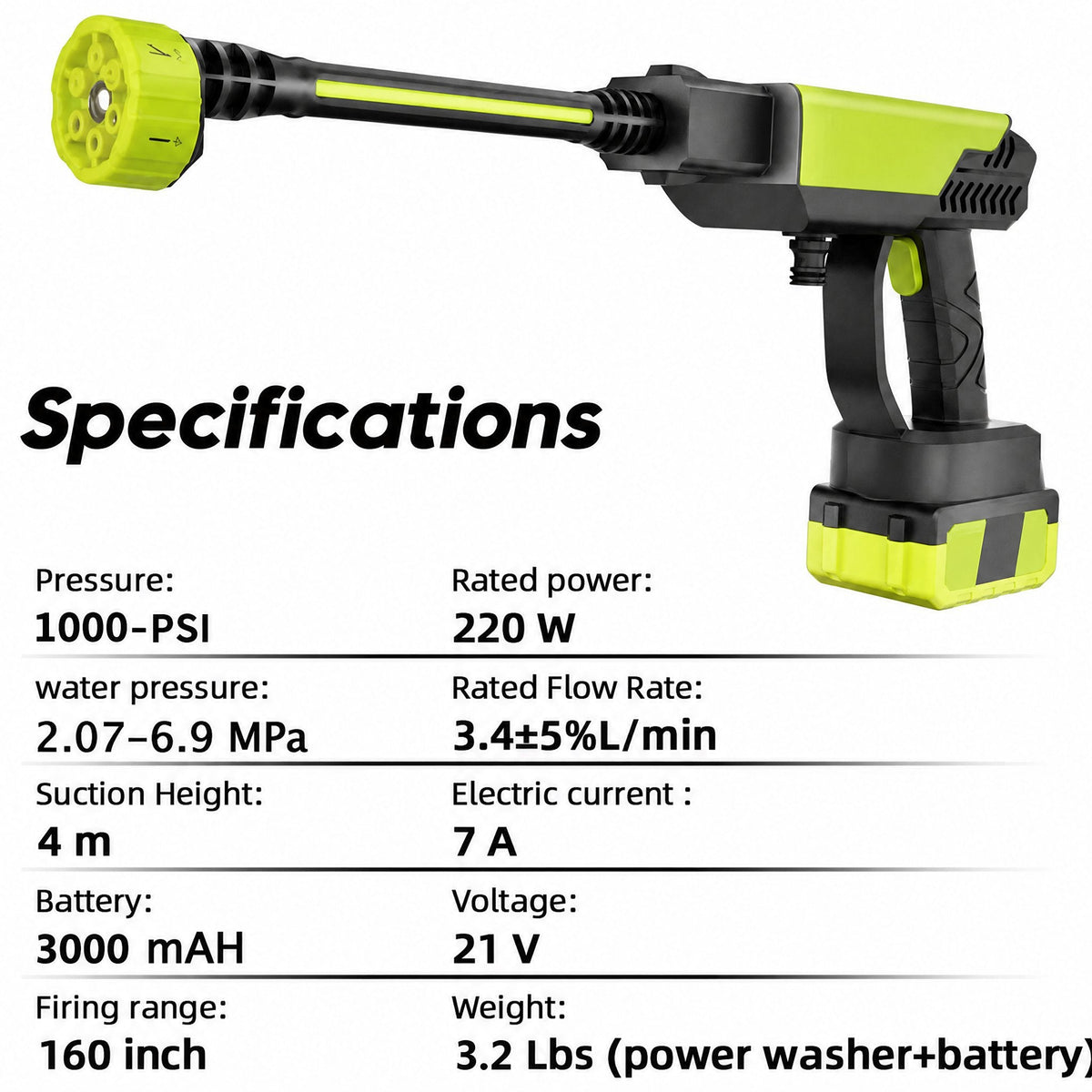 Pistola idropulitrice cordless Falivelli