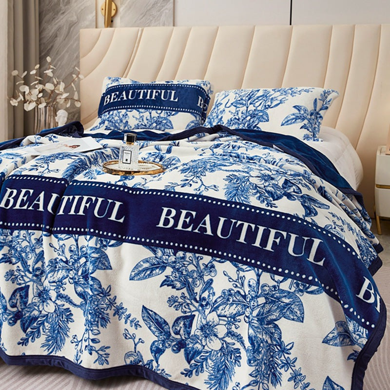 Piumone donna in cotone con fantasia floreale