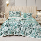 Piumone donna in cotone con fantasia floreale