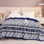 Piumone donna in cotone con fantasia floreale