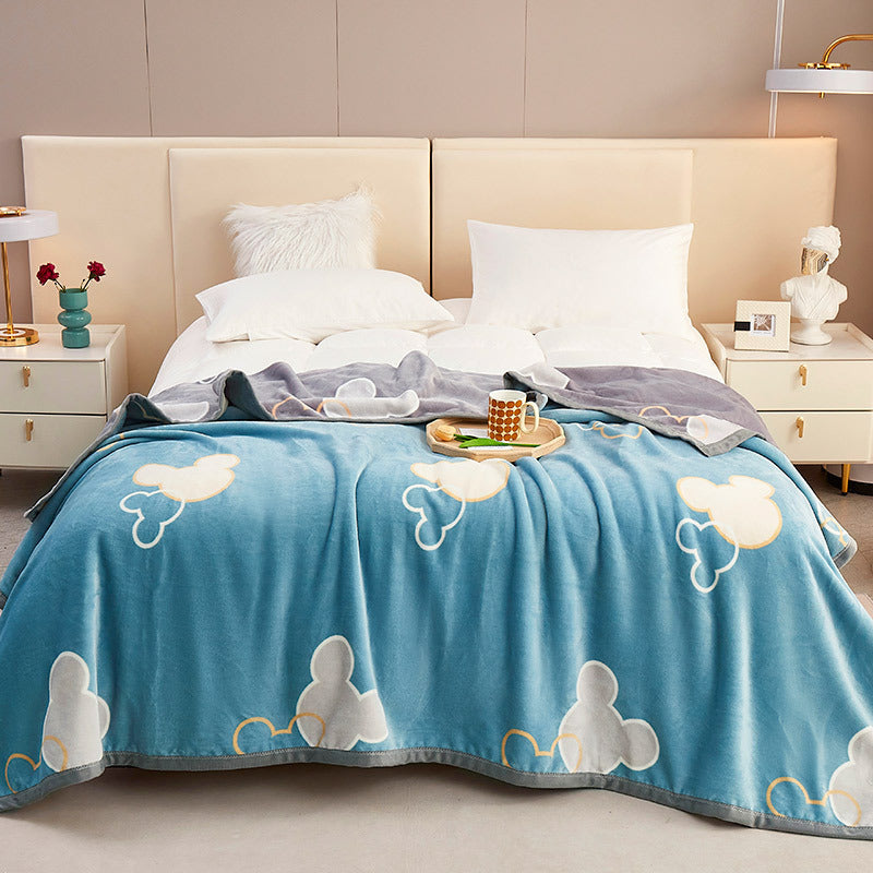 Piumone donna in cotone con fantasia floreale