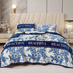 Piumone donna in cotone con fantasia floreale