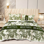 Piumone donna in cotone con fantasia floreale