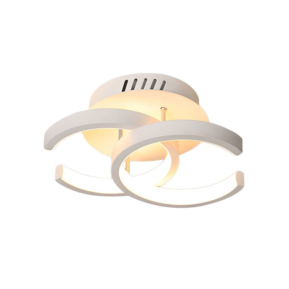 Plafoniera LED con struttura in metallo nero