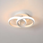 Plafoniera LED con struttura in metallo nero