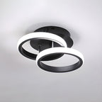 Plafoniera LED con struttura in metallo nero