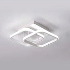 Plafoniera LED con struttura in metallo nero
