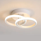 Plafoniera LED con struttura in metallo nero