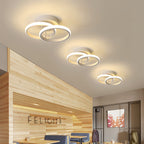Plafoniera LED con struttura in metallo nero