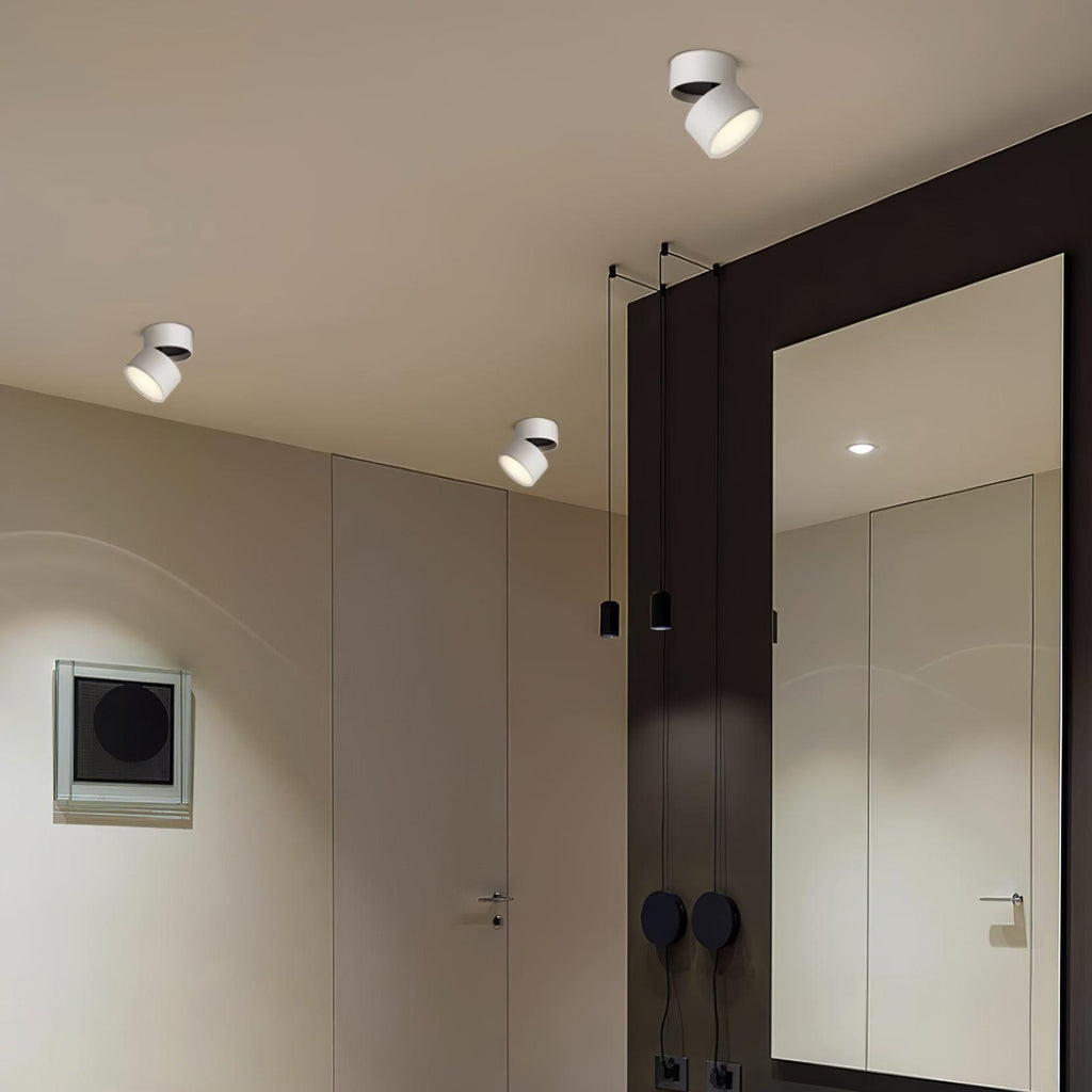 Plafoniera LED Favilla con meccanismo orientabile