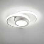 Plafoniera LED moderna a doppio anello