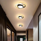 Plafoniera LED moderna a doppio anello
