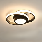 Plafoniera LED moderna a doppio anello