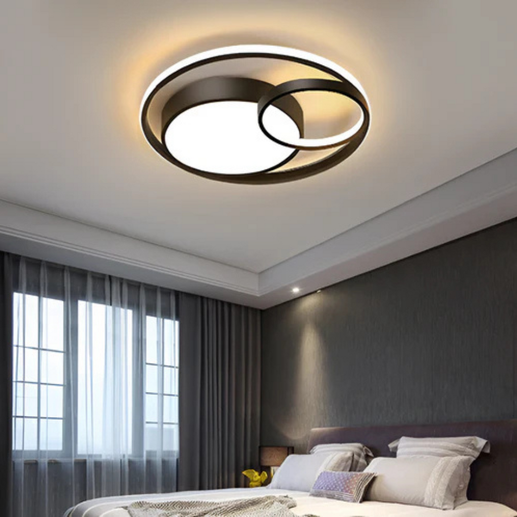 Plafoniera LED moderna con anelli dimmerabile