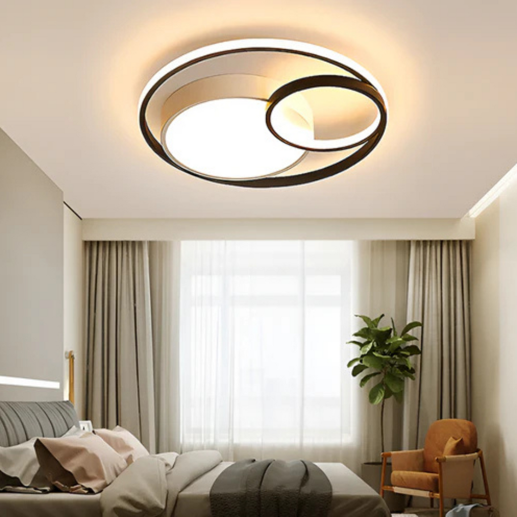 Plafoniera LED moderna con anelli dimmerabile