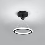 Plafoniera LED rotonda nordica in metallo e silice per corridoio