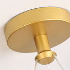 Plafoniera LED rotonda nordica in metallo e silice per corridoio