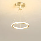 Plafoniera LED rotonda nordica in metallo e silice per corridoio
