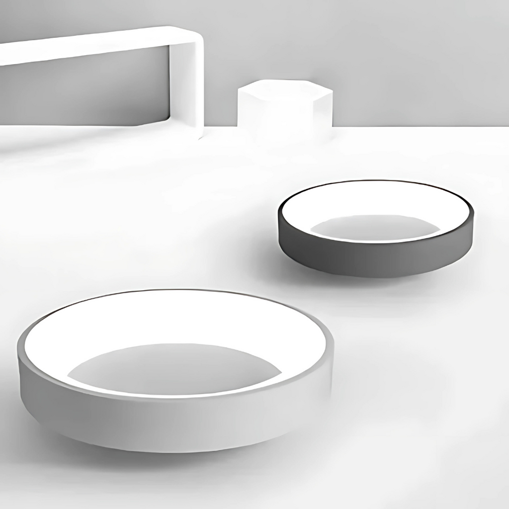 Plafoniera LED rotonda nordica moderna a filo soffitto