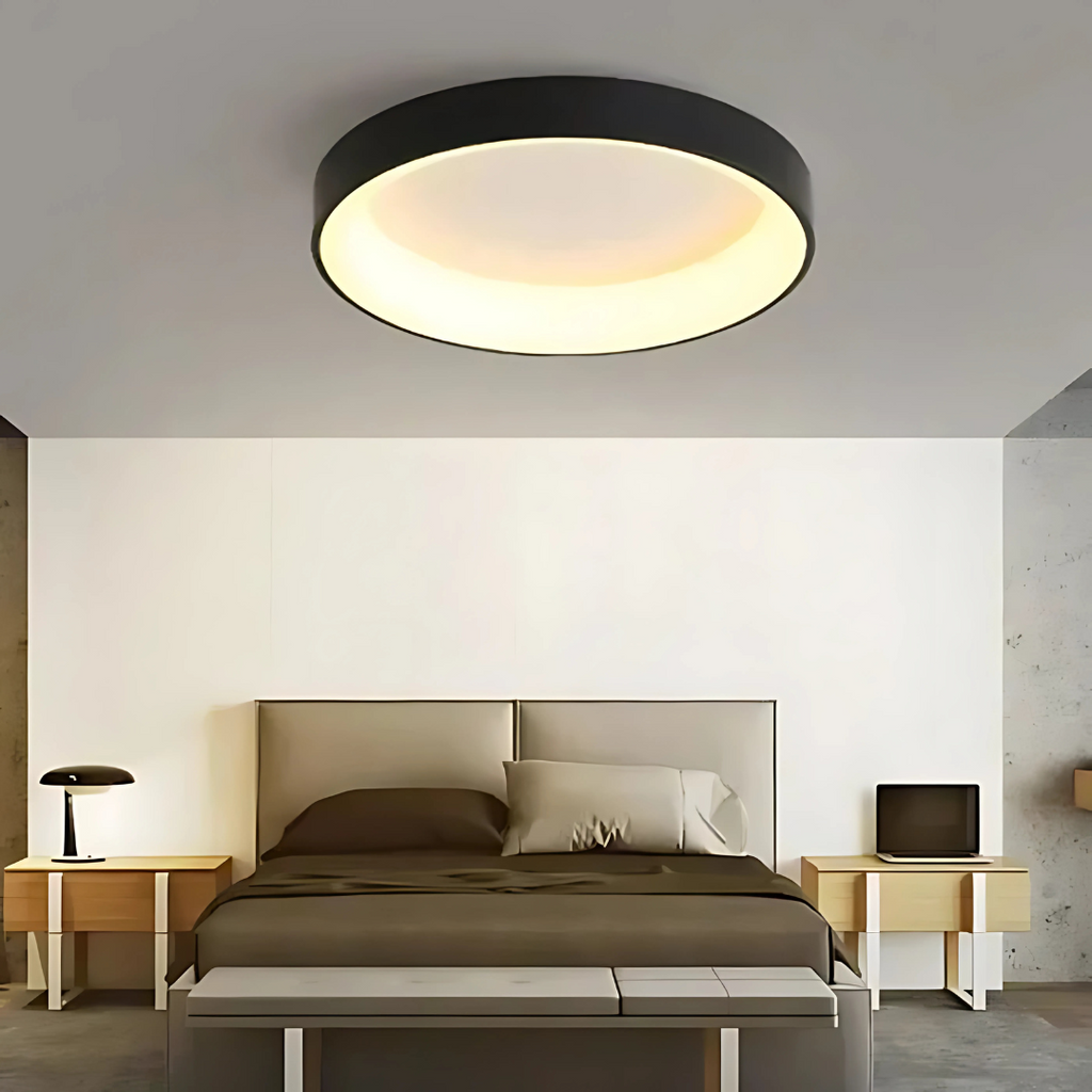 Plafoniera LED rotonda nordica moderna a filo soffitto