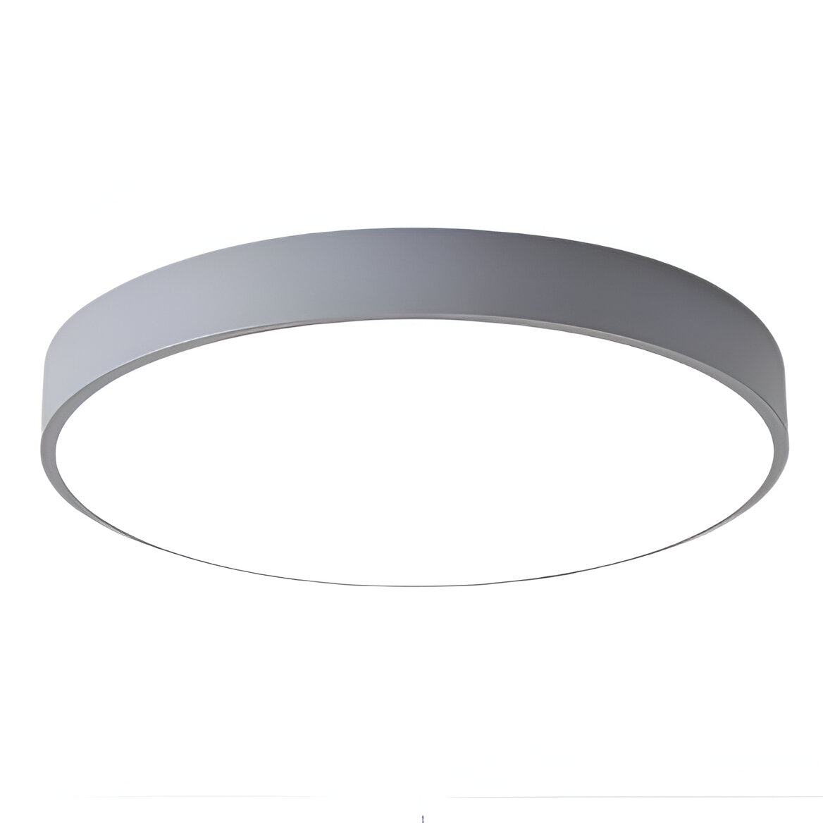Plafoniera rotonda moderna con cornice sottile