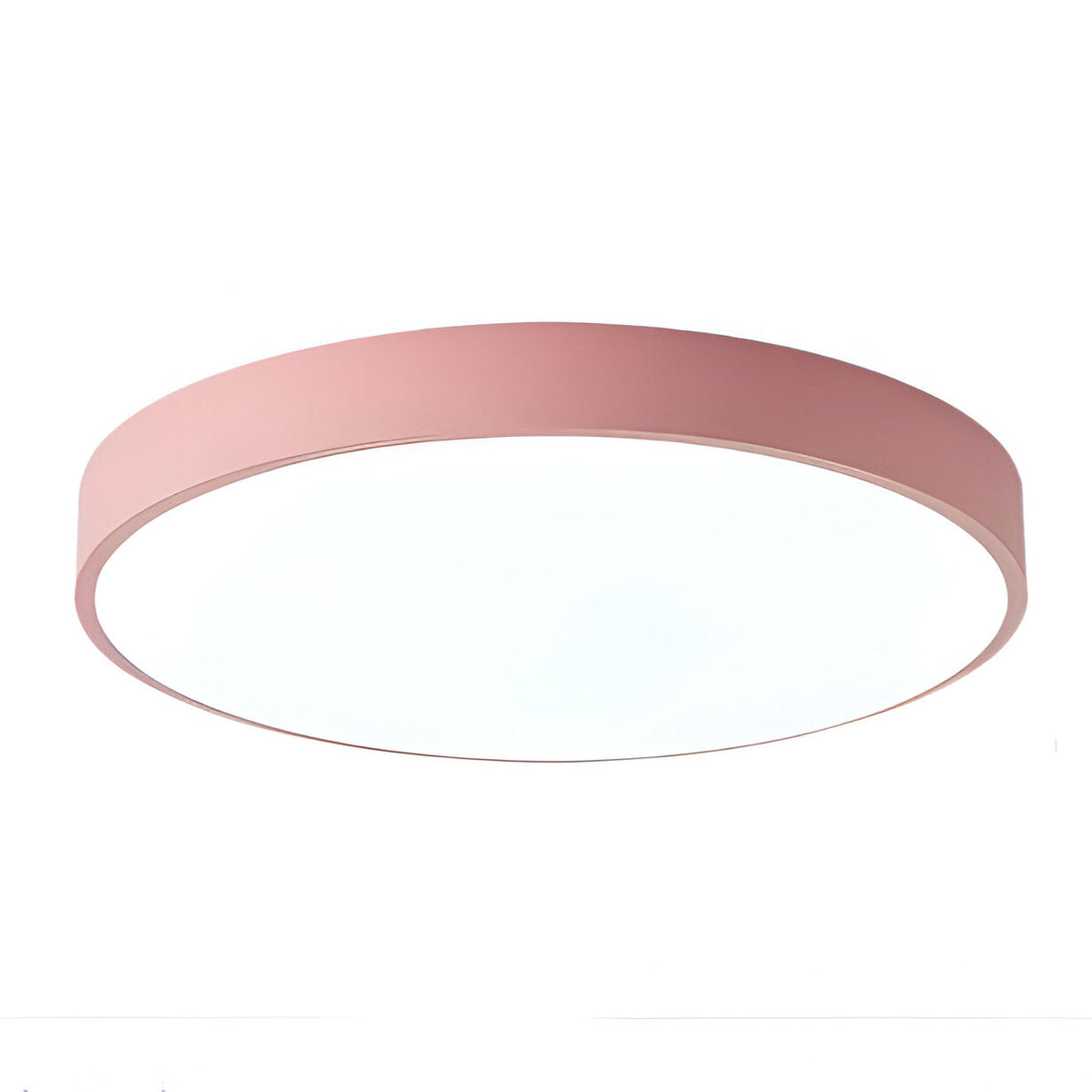 Plafoniera rotonda moderna con cornice sottile