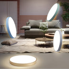 Plafoniera rotonda moderna con cornice sottile