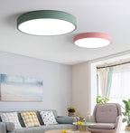 Plafoniera rotonda moderna con cornice sottile