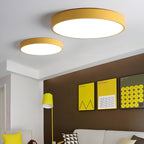 Plafoniera rotonda moderna con cornice sottile
