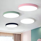 Plafoniera rotonda moderna con cornice sottile