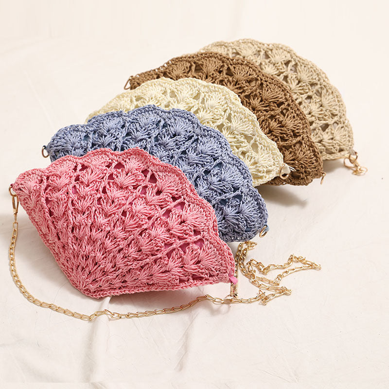 Pochette elegante a forma di conchiglia