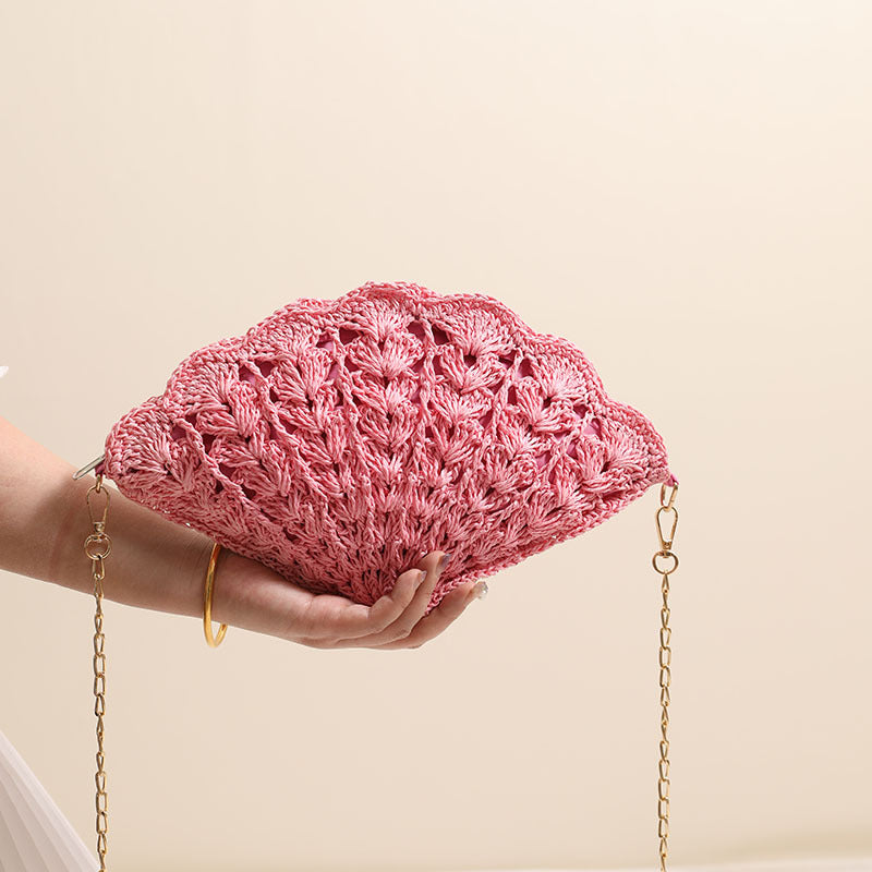 Pochette elegante a forma di conchiglia