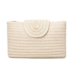 Pochette elegante con struttura intrecciata di alta qualità