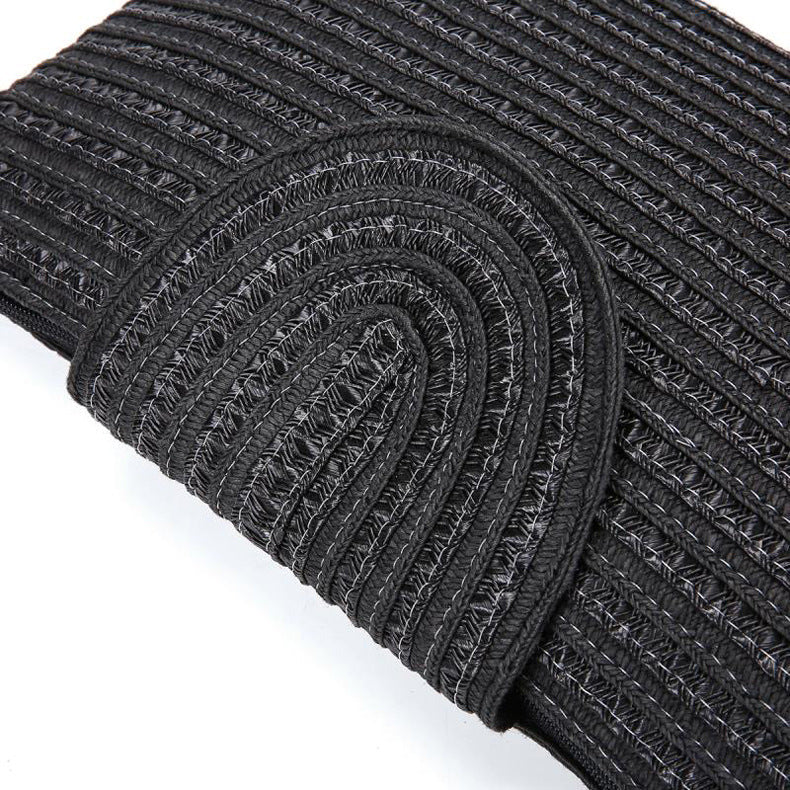 Pochette elegante con struttura intrecciata di alta qualità
