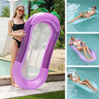 Poltrona gonfiabile da piscina con superficie in rete traspirante
