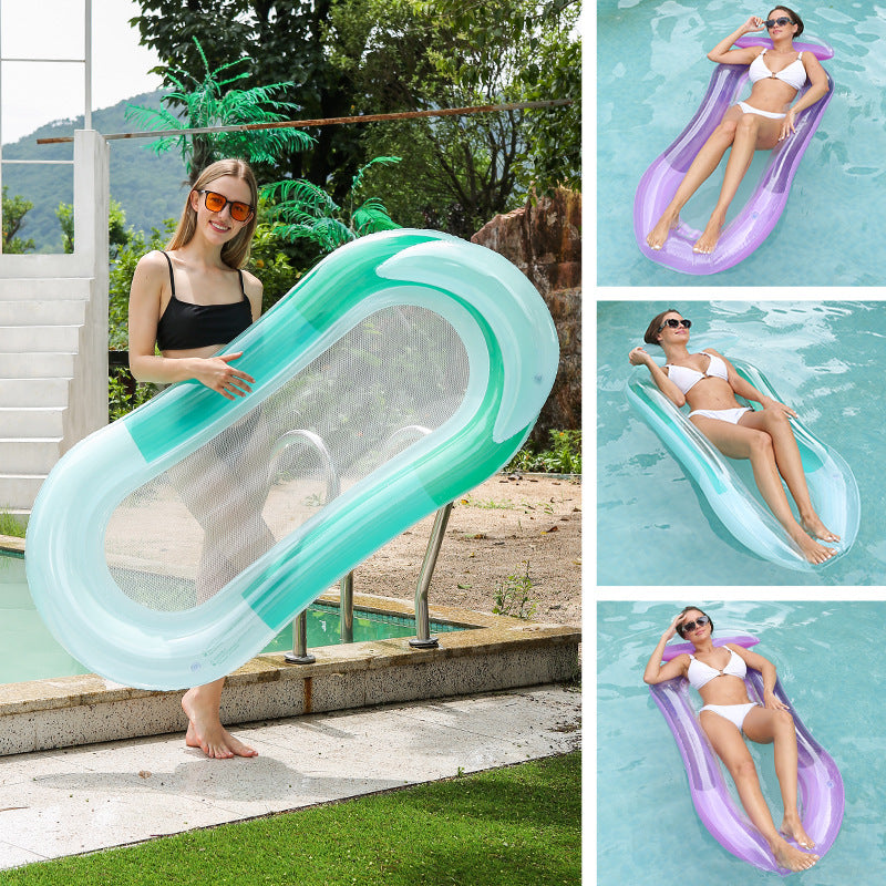 Poltrona gonfiabile da piscina con superficie in rete traspirante