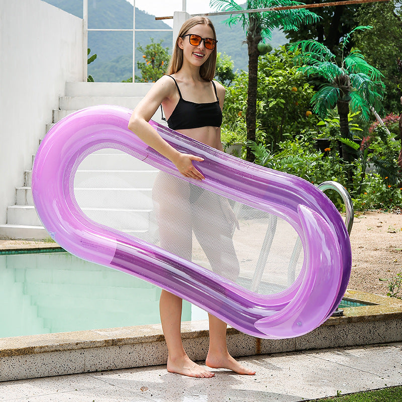Poltrona gonfiabile da piscina con superficie in rete traspirante
