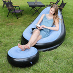Poltrona gonfiabile relax con poggiapiedi ergonomico