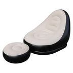 Poltrona gonfiabile relax con poggiapiedi ergonomico